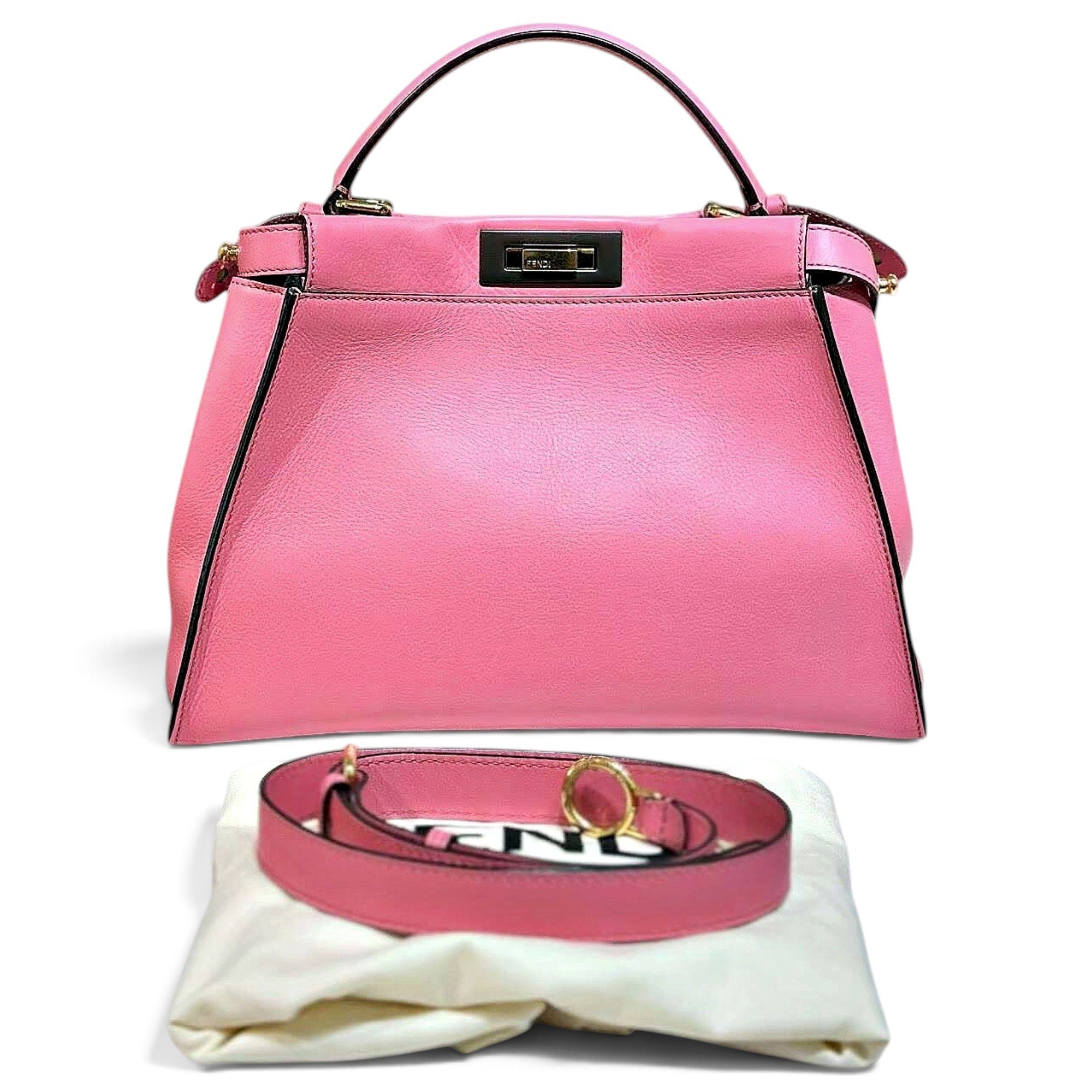 Peekaboo leather handbag