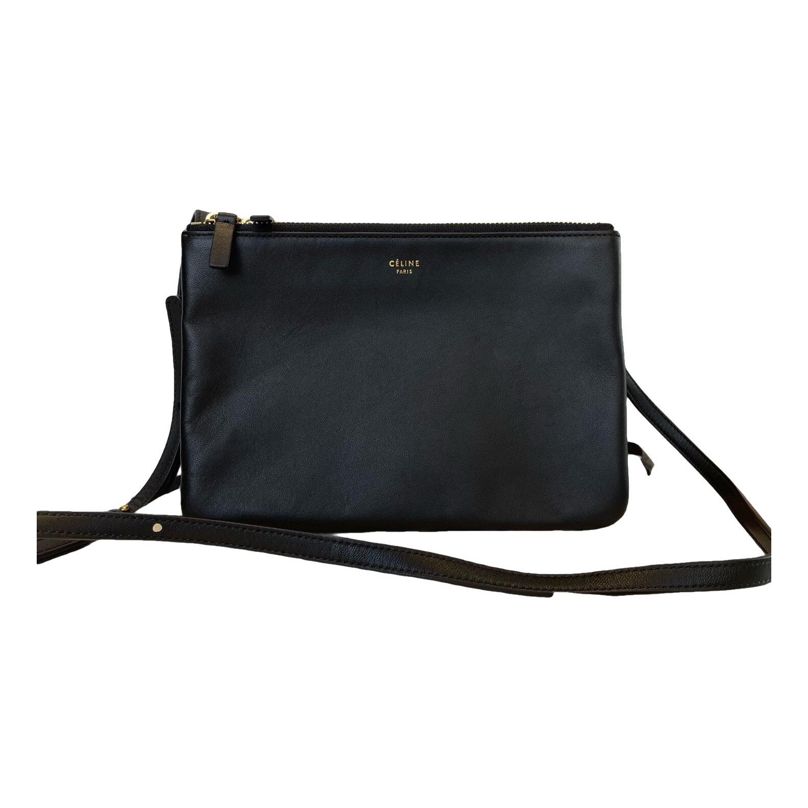 Trio leather crossbody bag