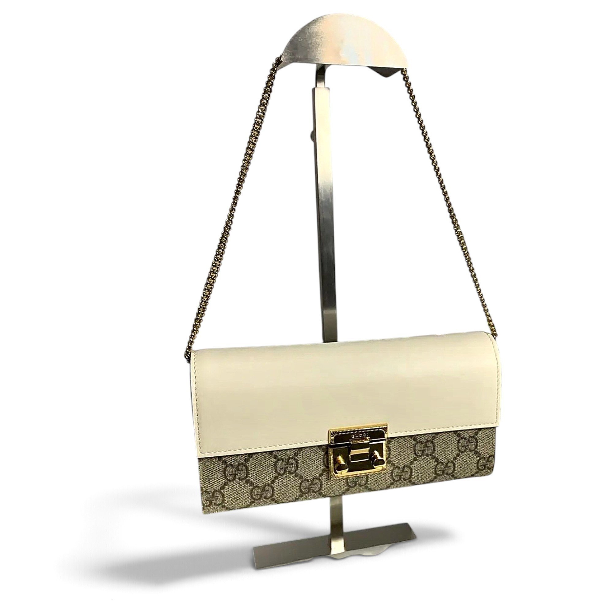 Padlock vinyl handbag