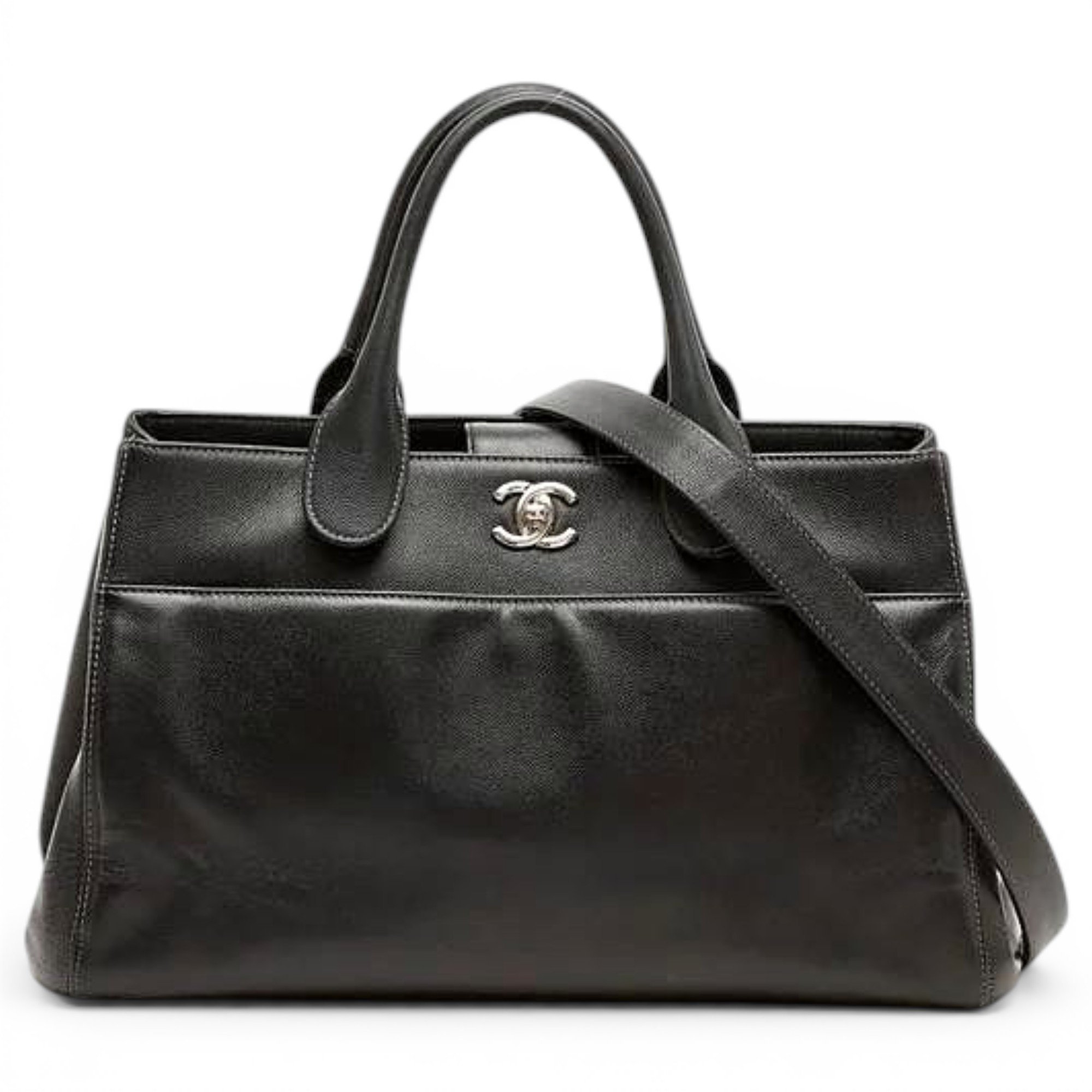 Executive leather tote