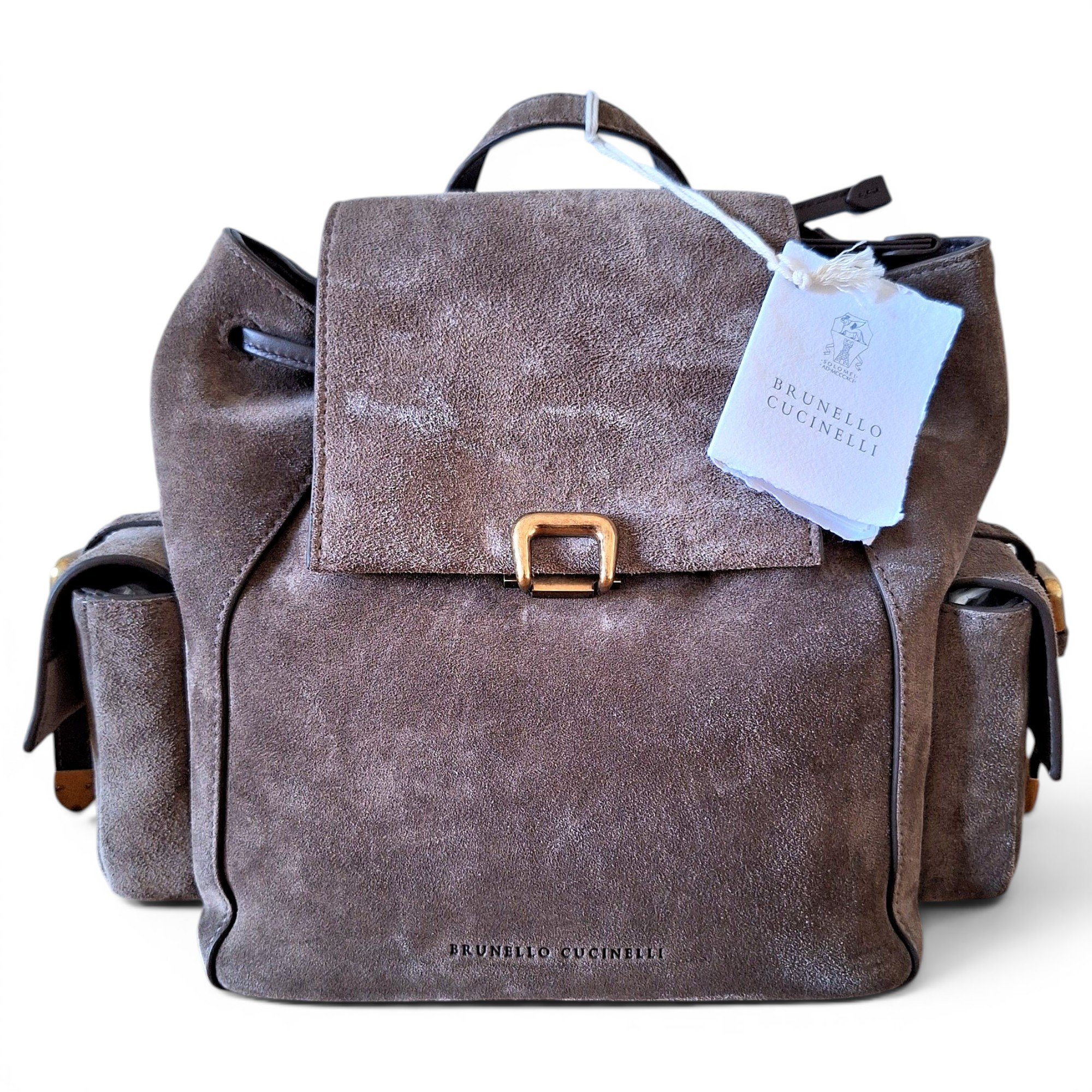 Leather backpack