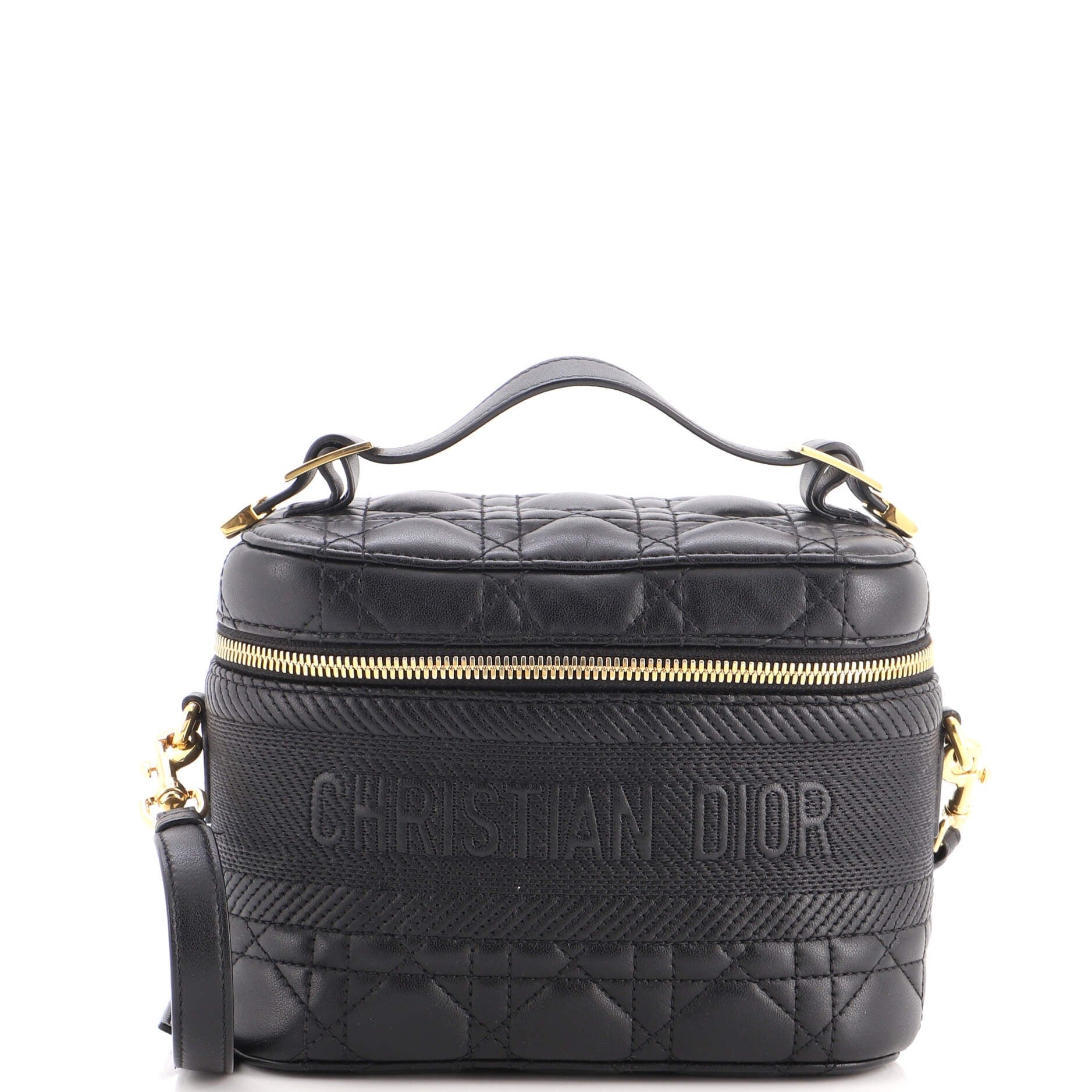 DiorTravel Convertible Vanity Case Cannage Quilt Lambskin Small