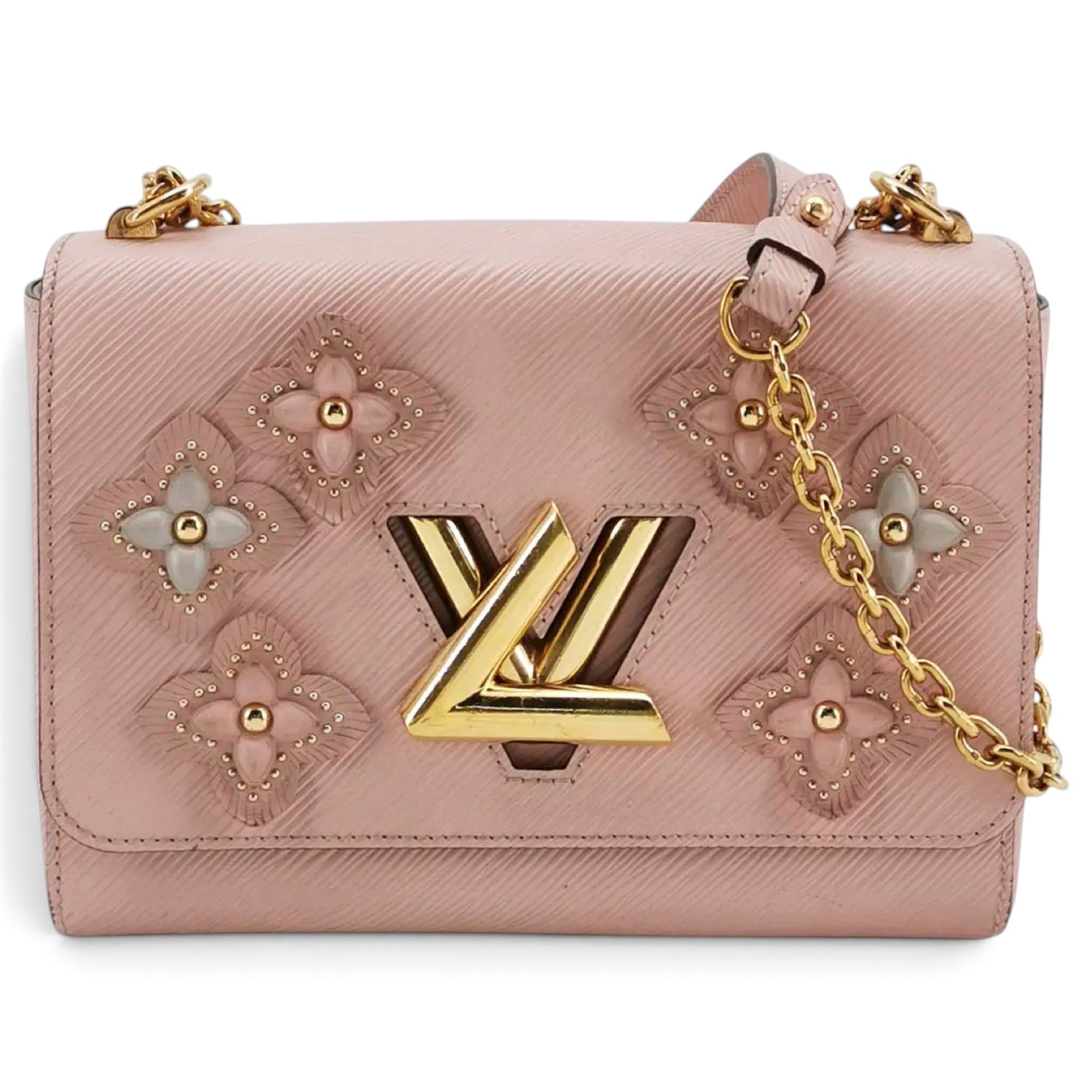 Twist leather crossbody bag