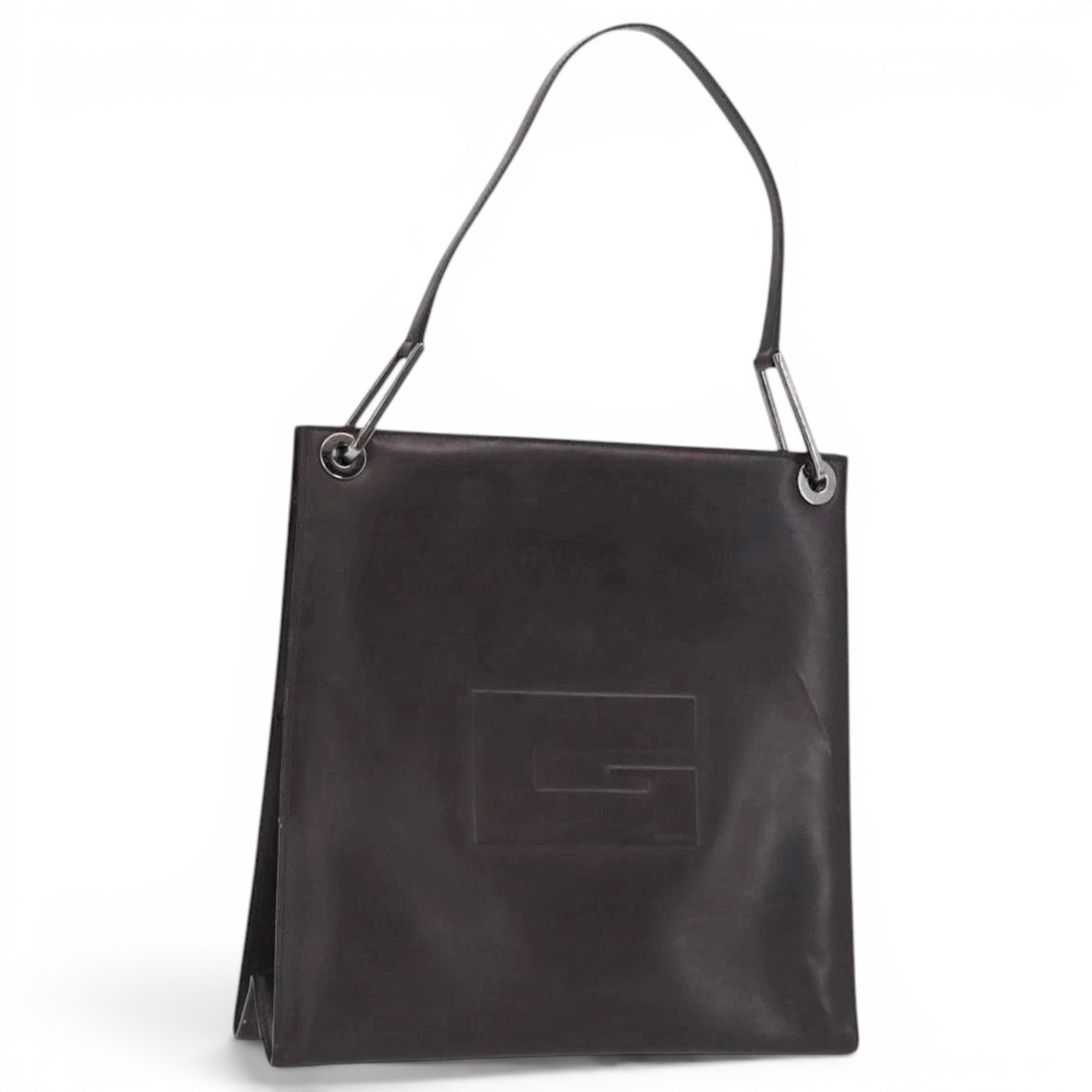 Patent leather handbag