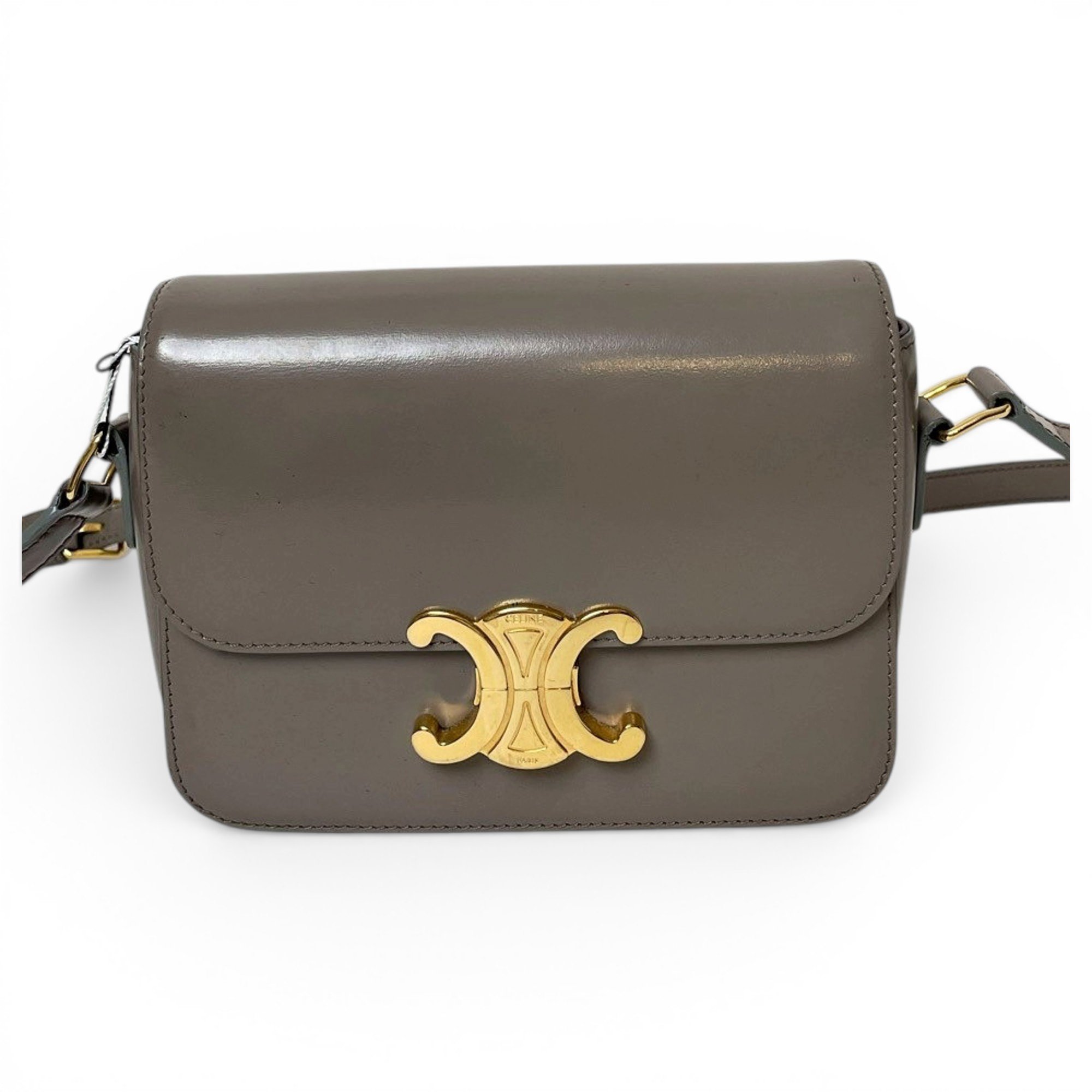 Triomphe leather handbag