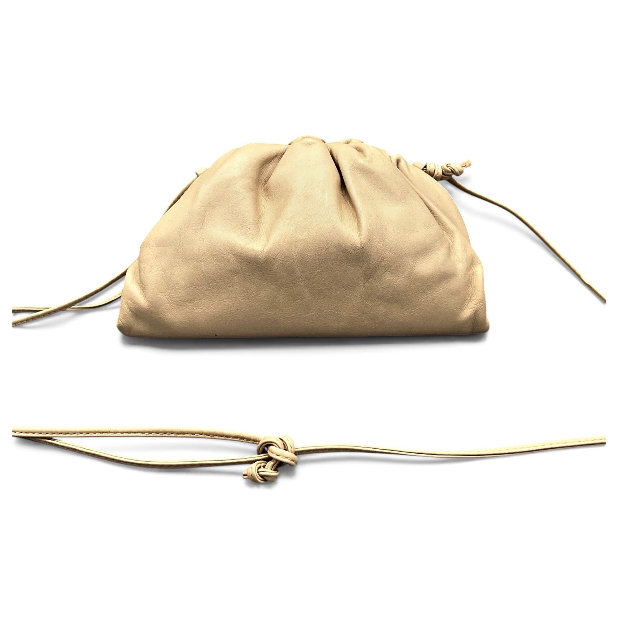 Pouch leather handbag