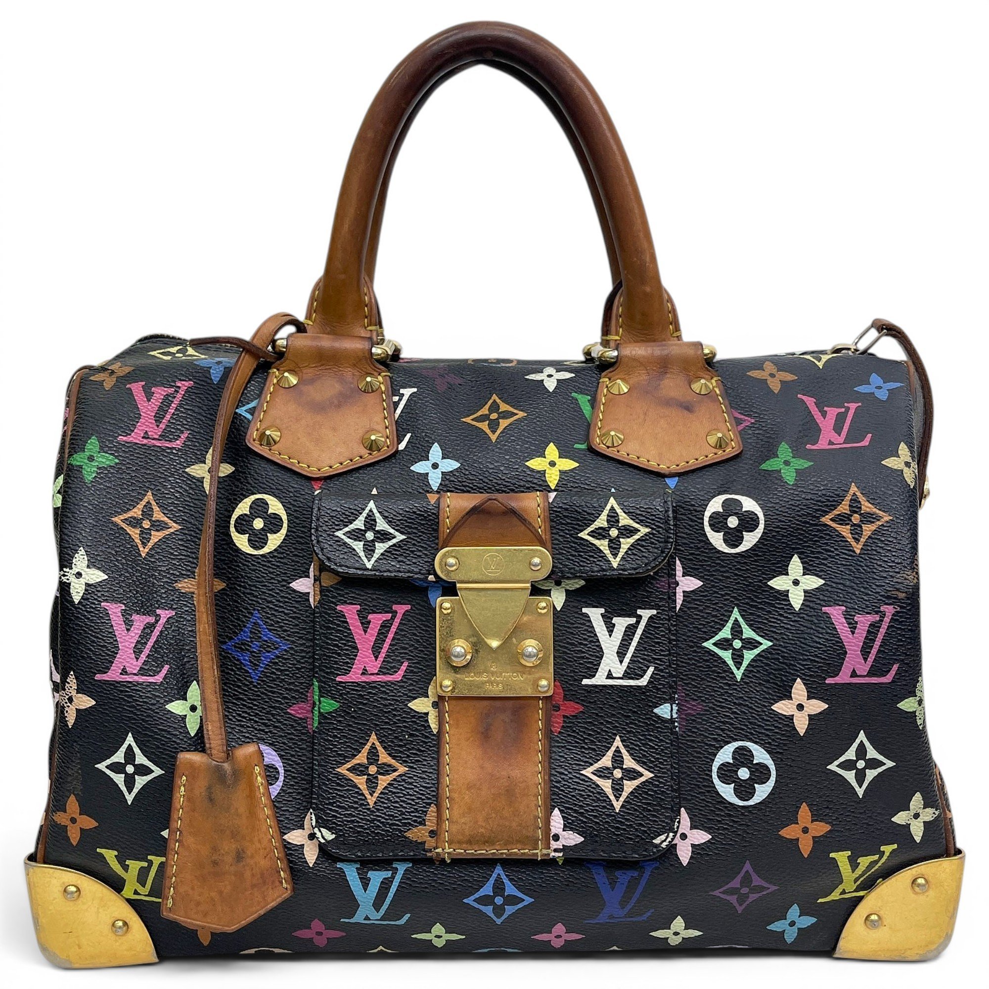 Speedy leather handbag