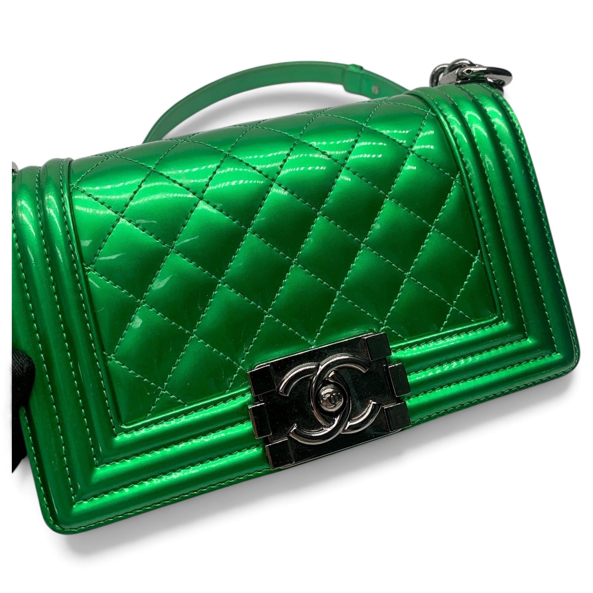 Boy patent leather handbag