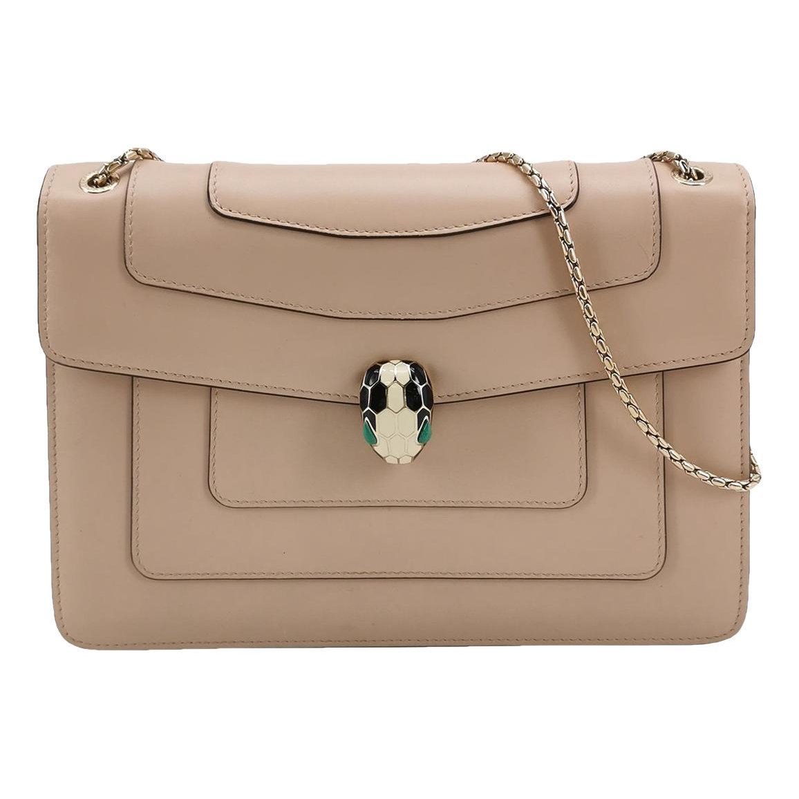 Serpenti leather handbag