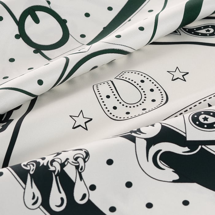 La Promenade Du Matin Bandana Double Face Scarf 140
