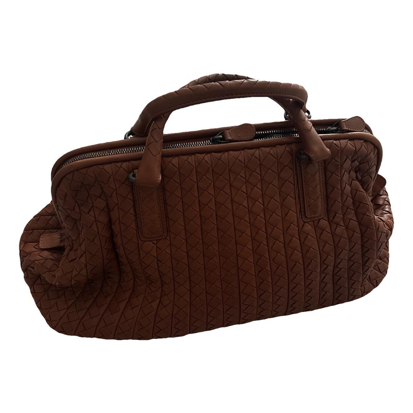 Leather bowling bag