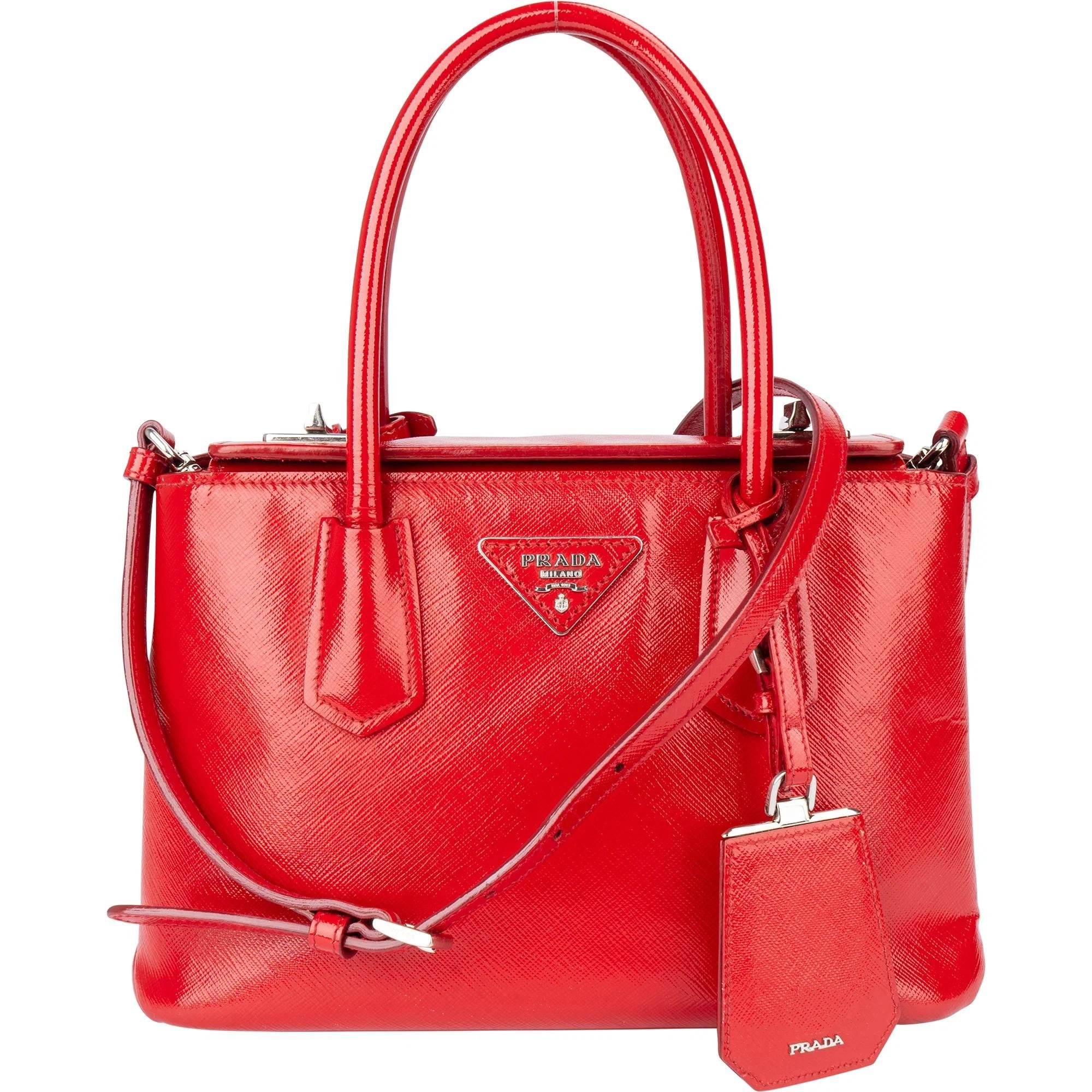 Galleria patent leather handbag