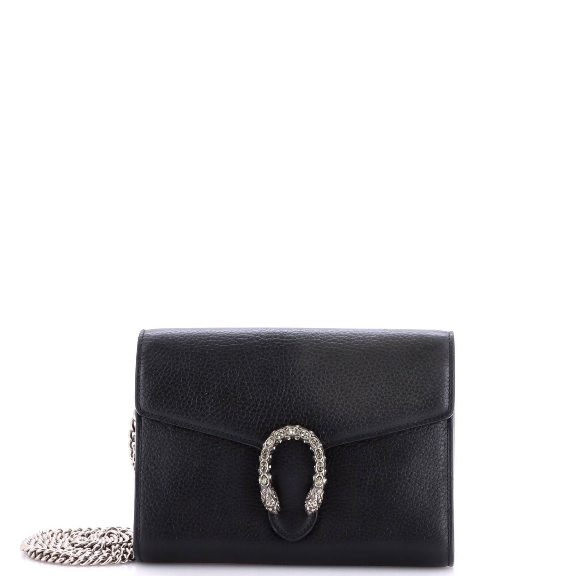 Dionysus Chain Wallet Leather with Embellished Detail Small