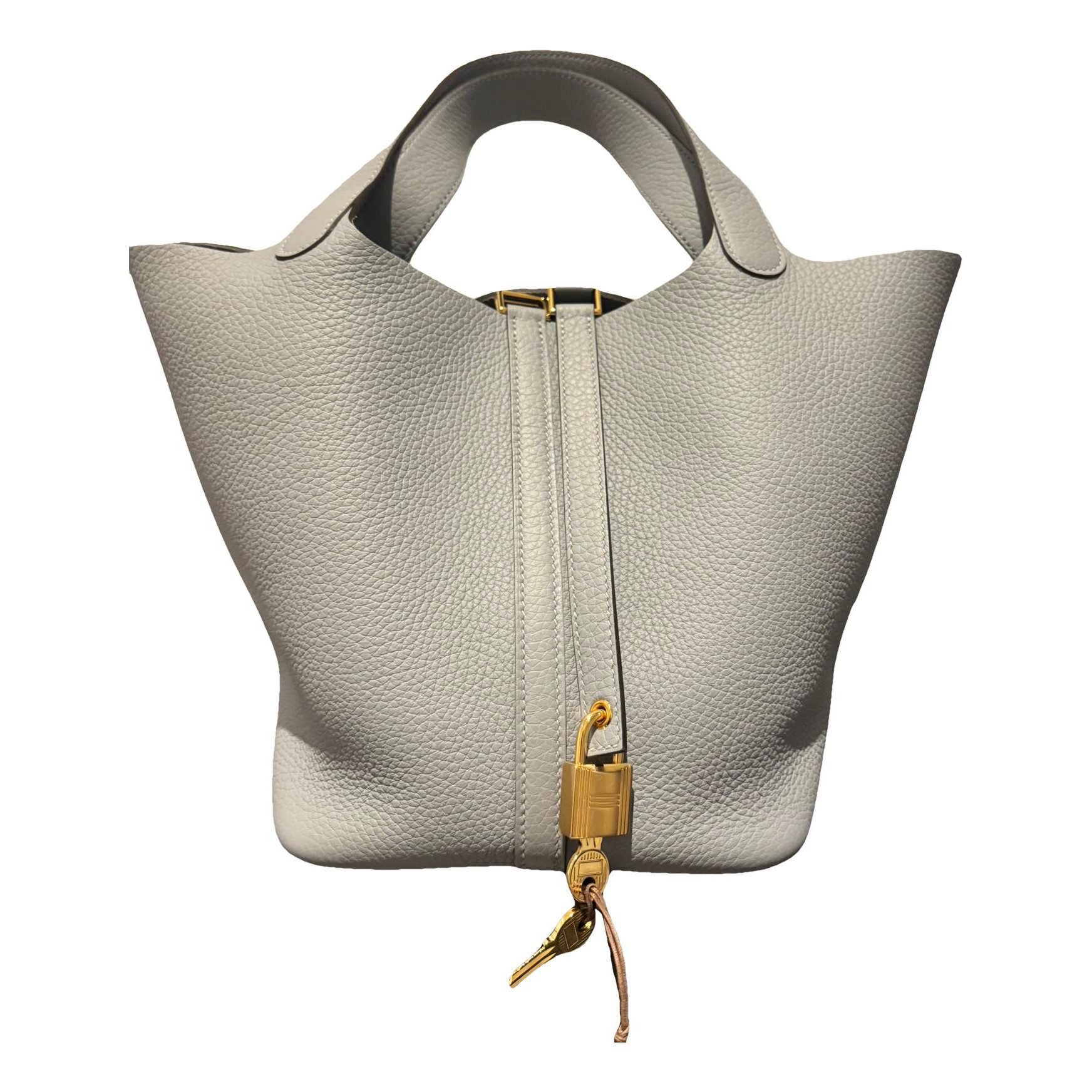 Picotin leather tote