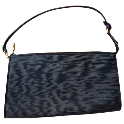 Leather clutch bag