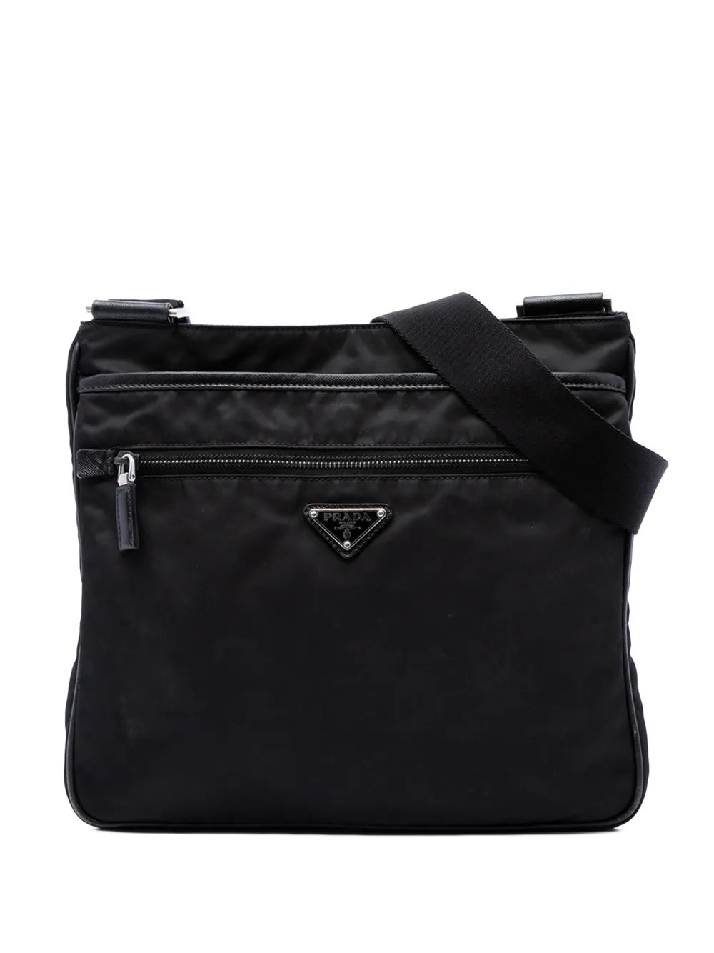 2013-2026 Saffiano Trimmed Tessuto Zip Top crossbody bag