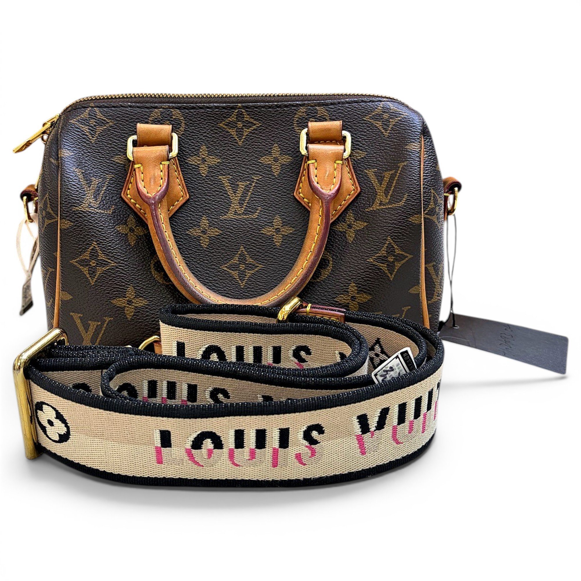 Nano Speedy / Mini HL leather handbag