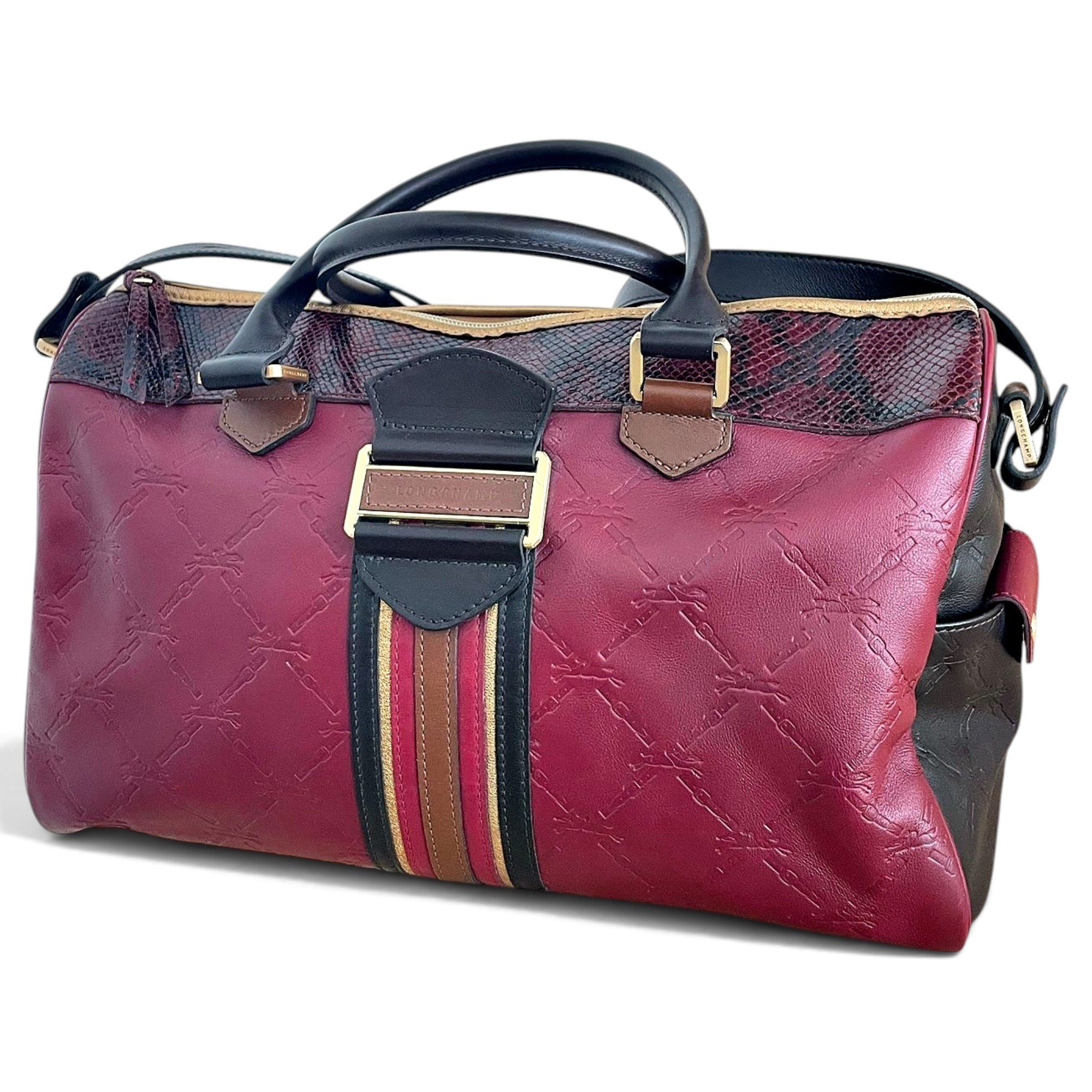 Longchamp Penelope leather bowling bag