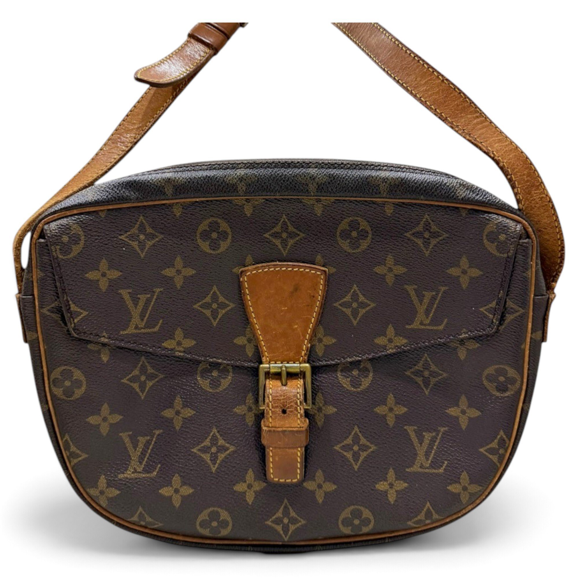Jeune fille leather crossbody bag