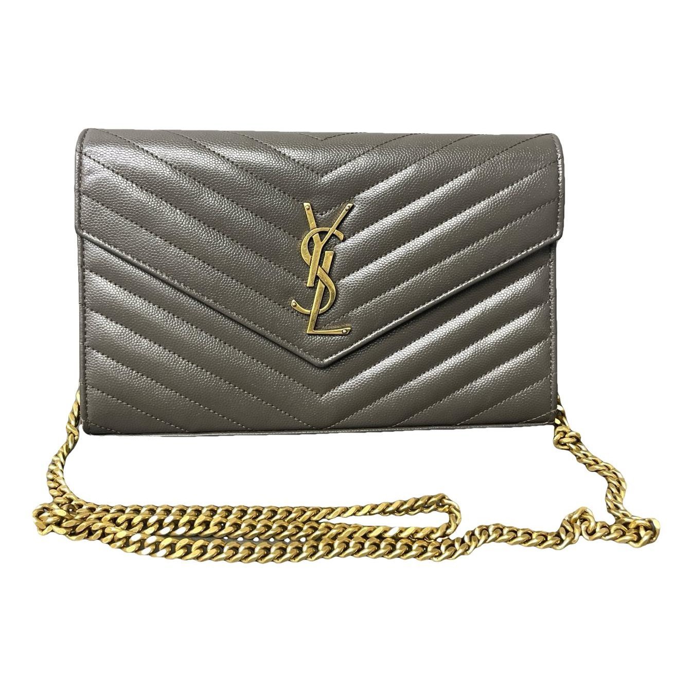 Portefeuille enveloppe leather handbag