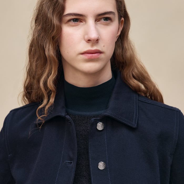 Bleu Noir Denim Equestrian Jacket