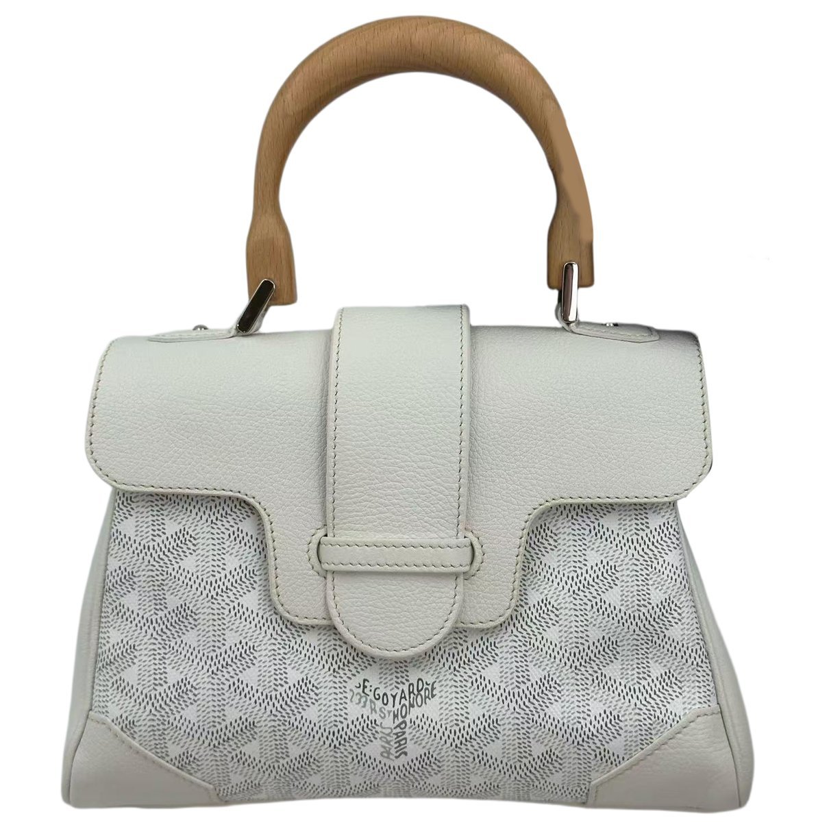 Goyard Saïgon leather handbag