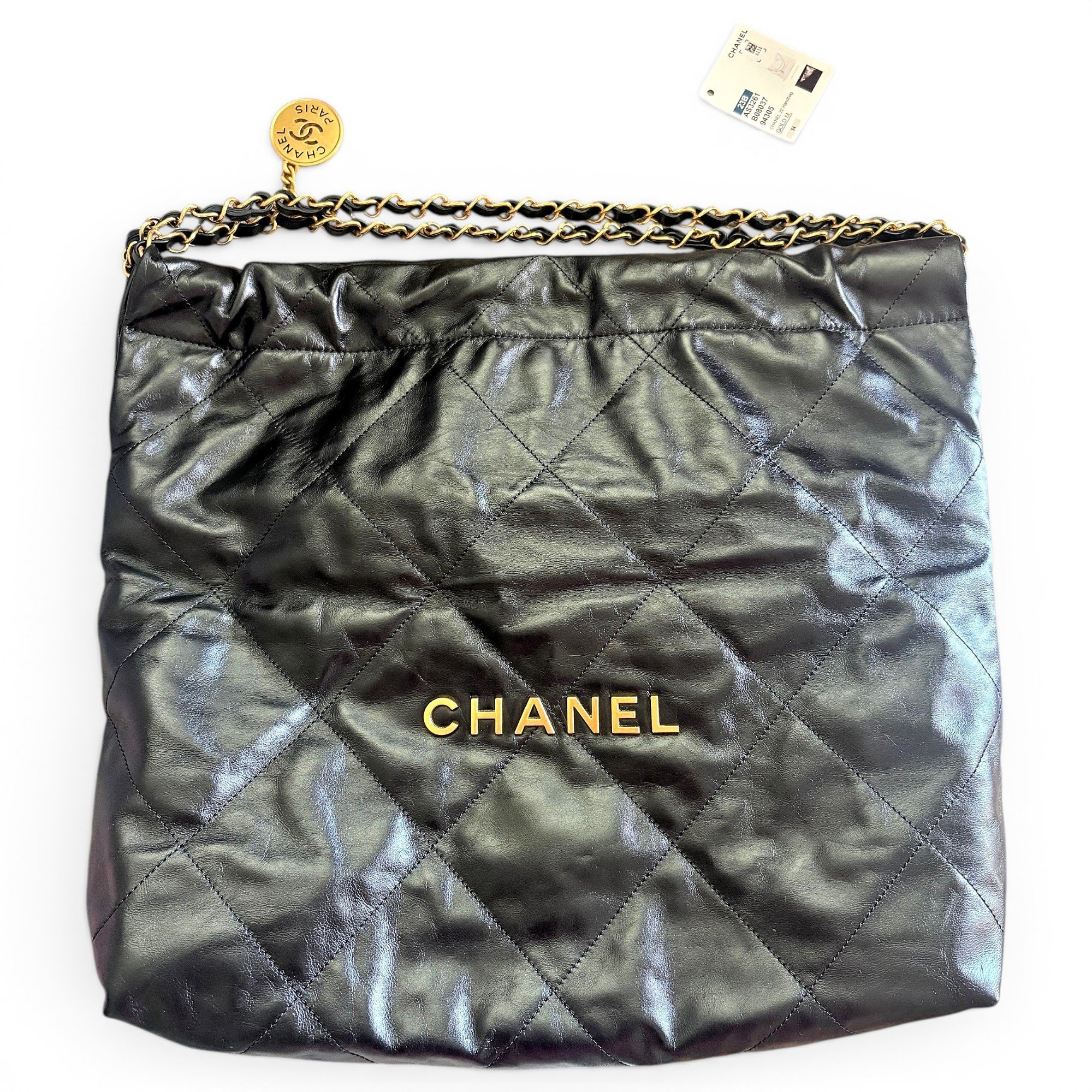 Chanel 22 leather tote