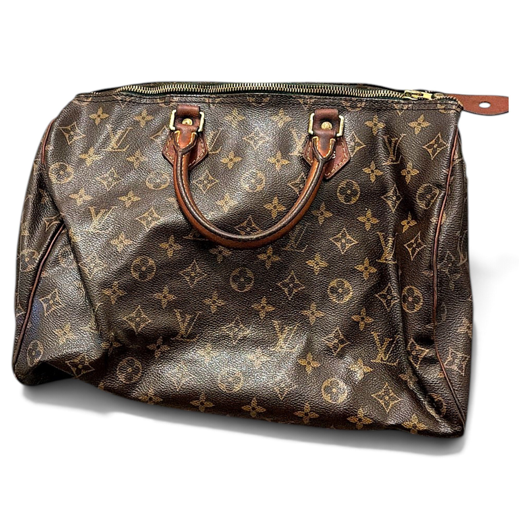 Speedy leather handbag