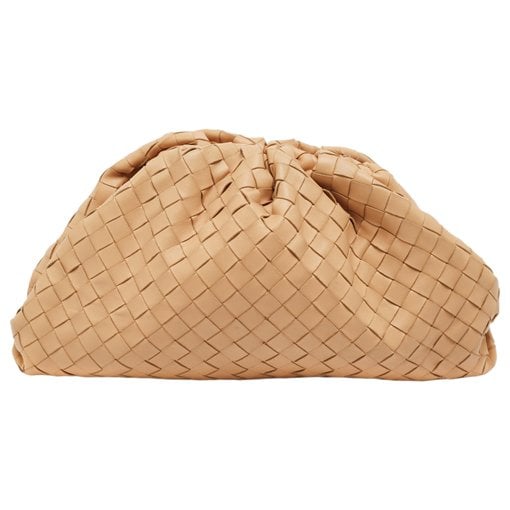 Pouch leather clutch bag