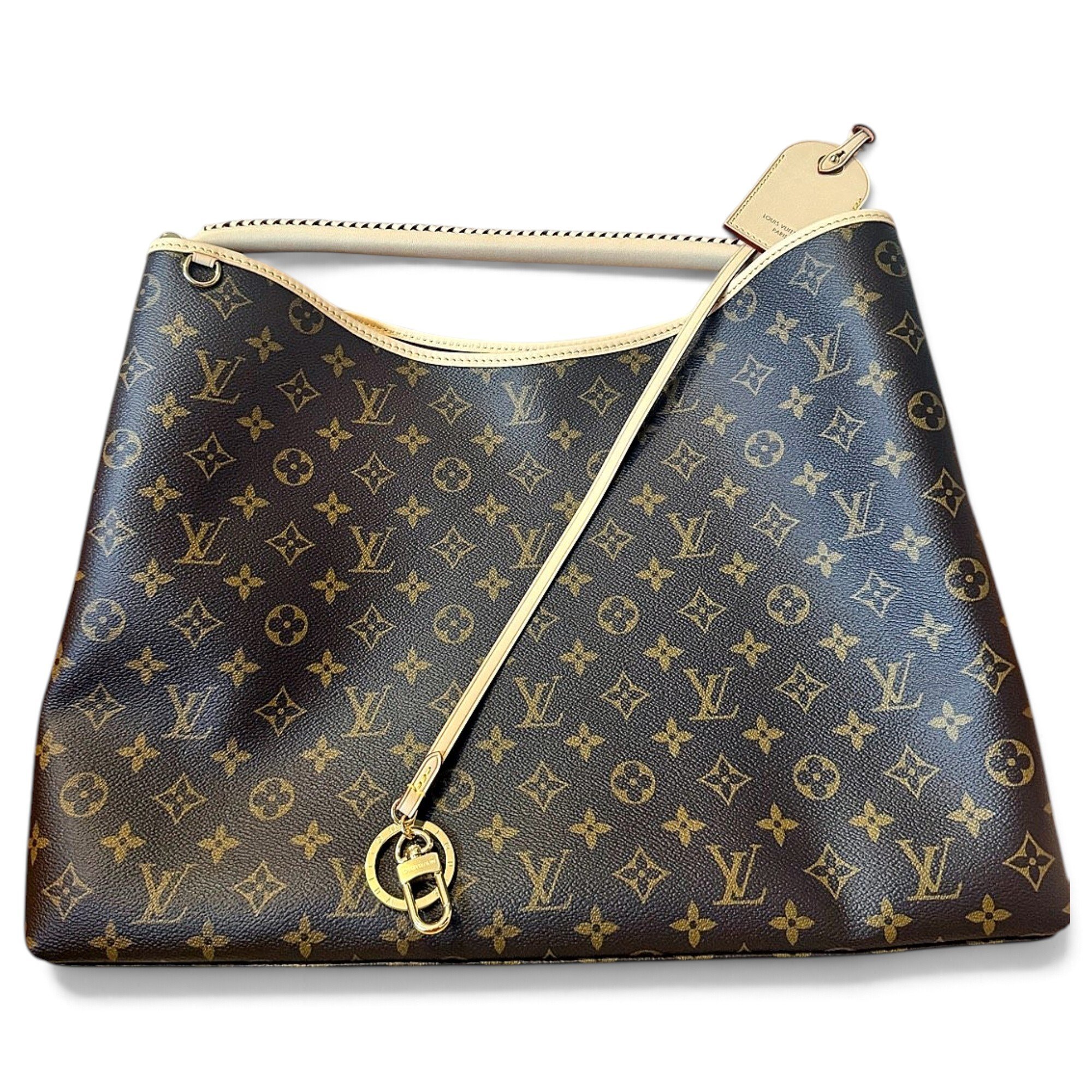 Graceful leather handbag