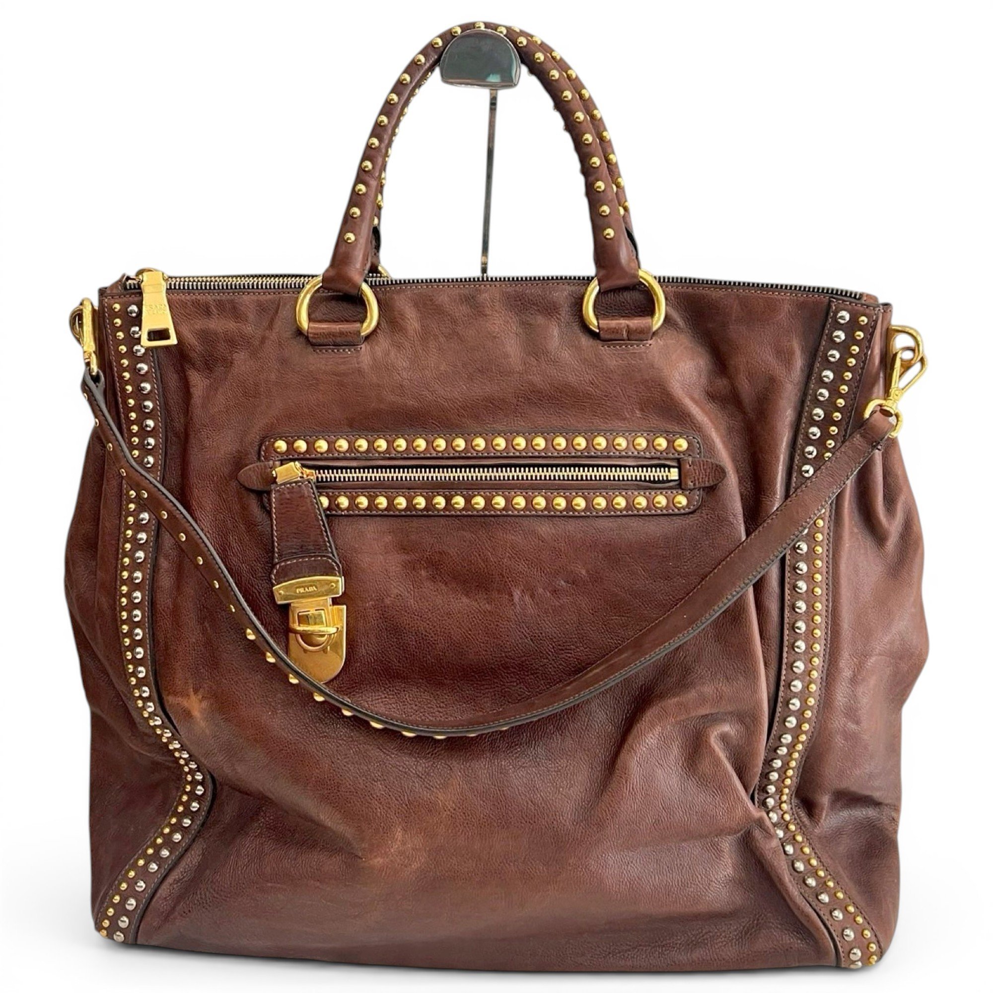 Leather tote