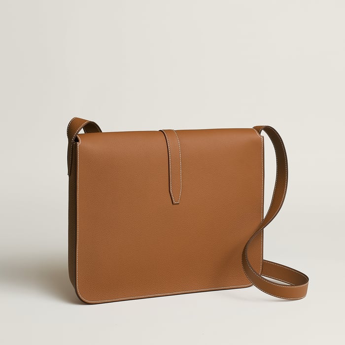 Gold Steve Light Messenger Bag