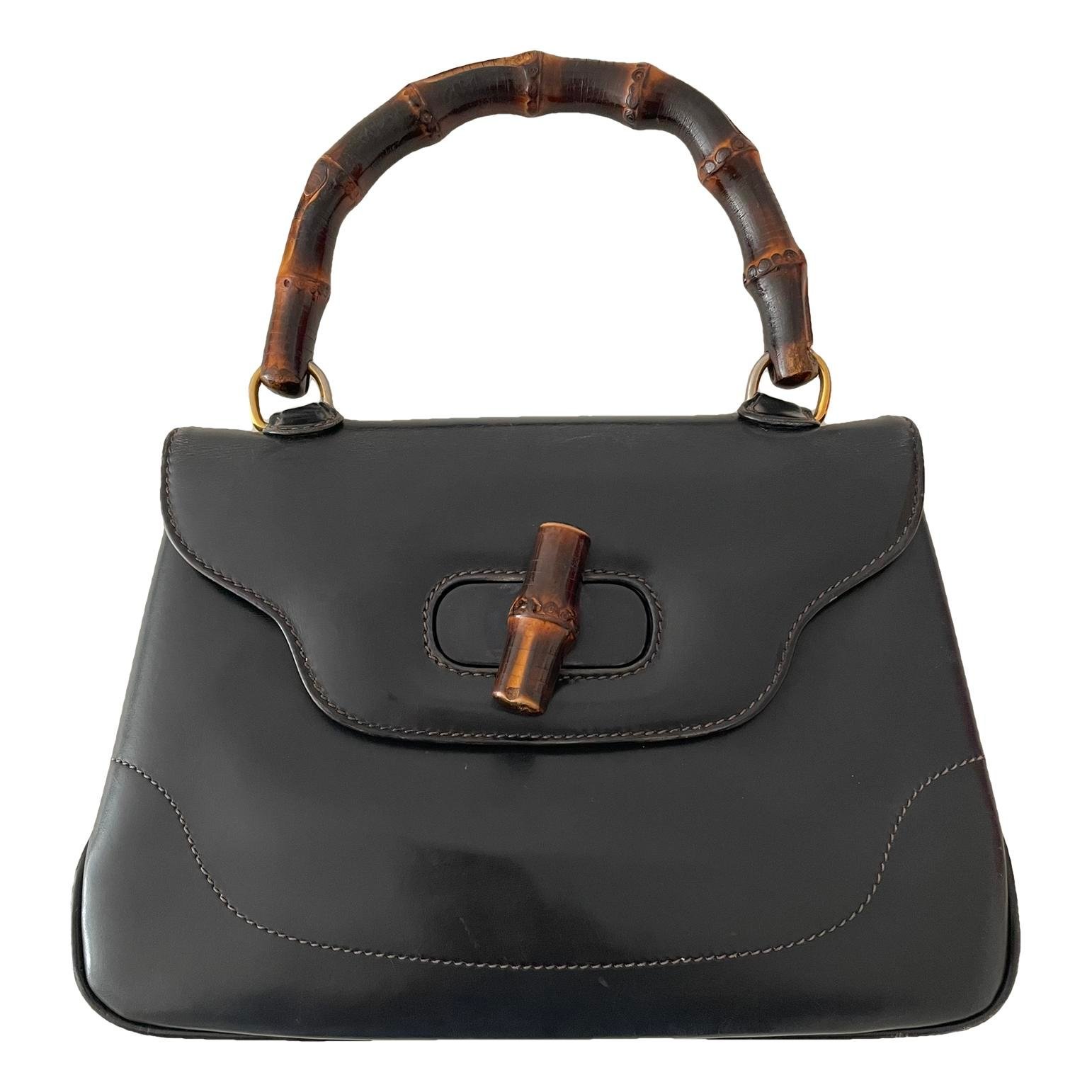 Bamboo leather handbag