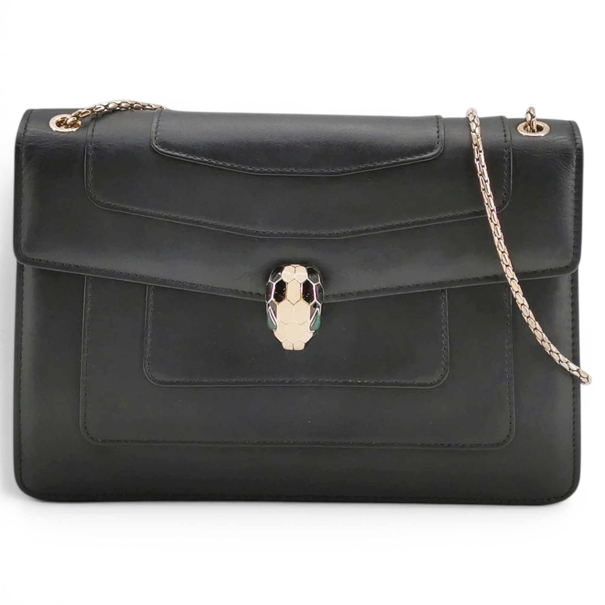 Bvlgari Serpenti leather handbag
