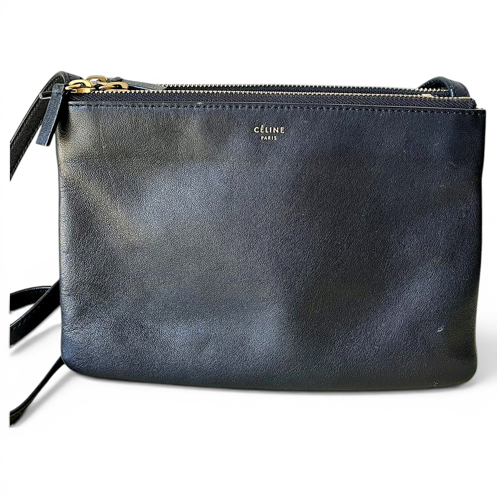 Trio leather crossbody bag