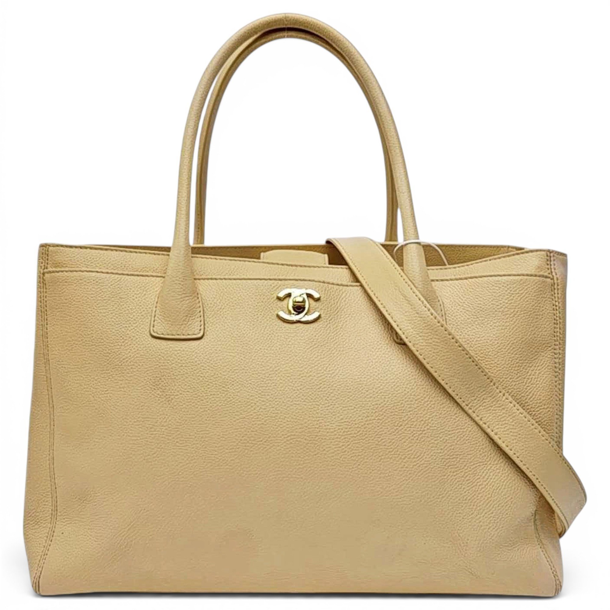 Executive leather tote