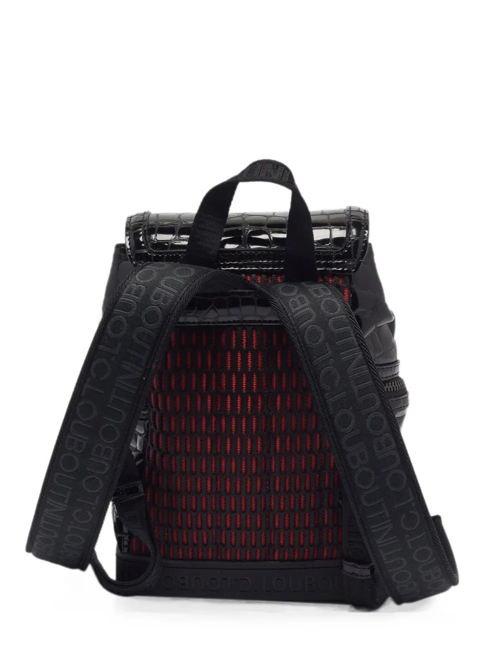 Christian Louboutin small Explorafunk crocodile-effect backpack