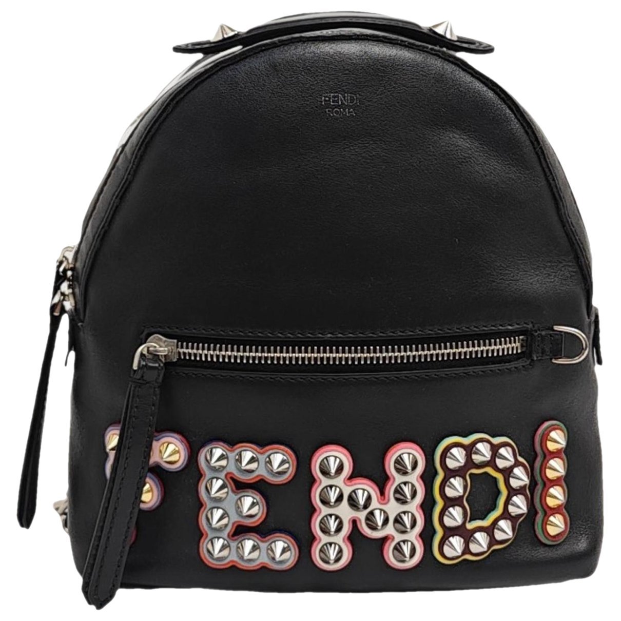 Leather backpack