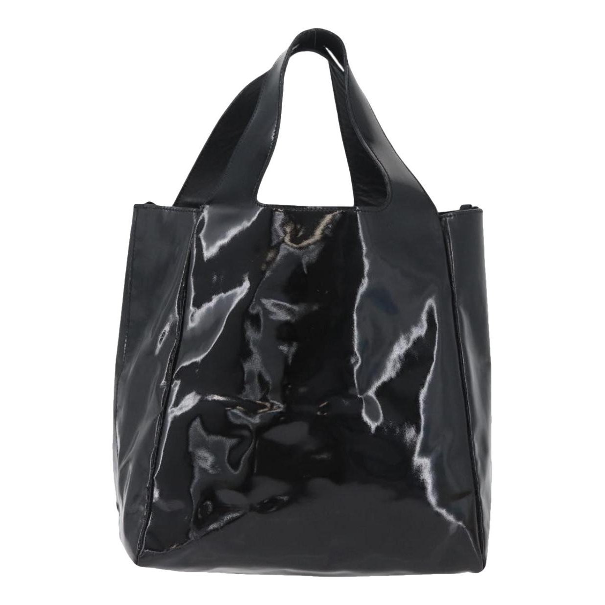 Patent leather handbag