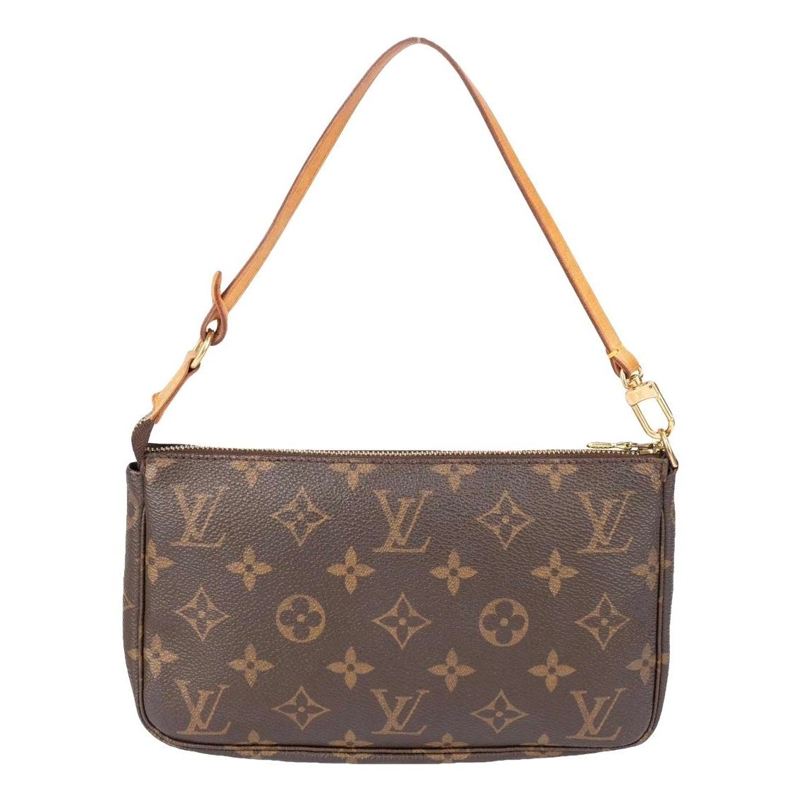 Leather clutch bag