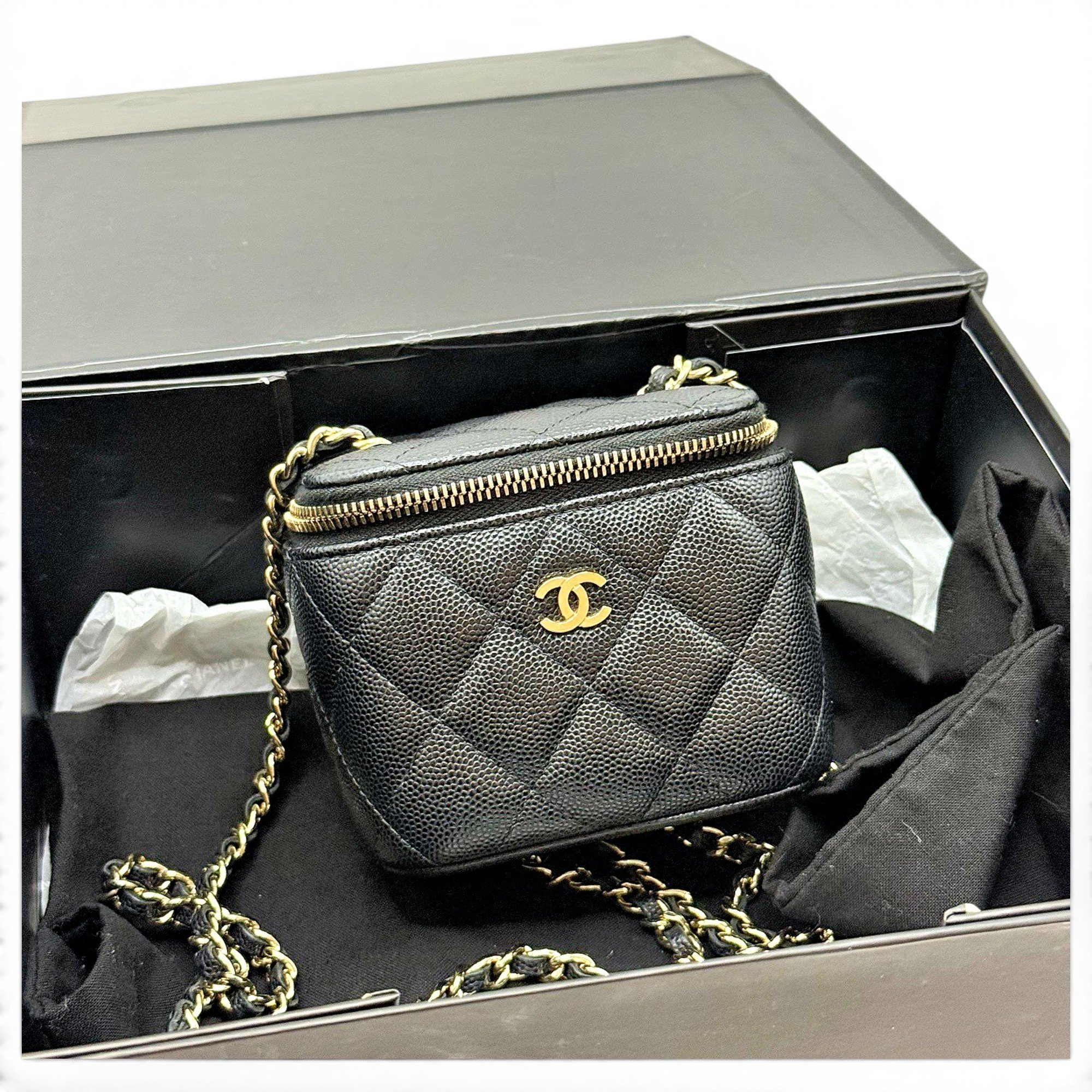 Vanity leather mini bag