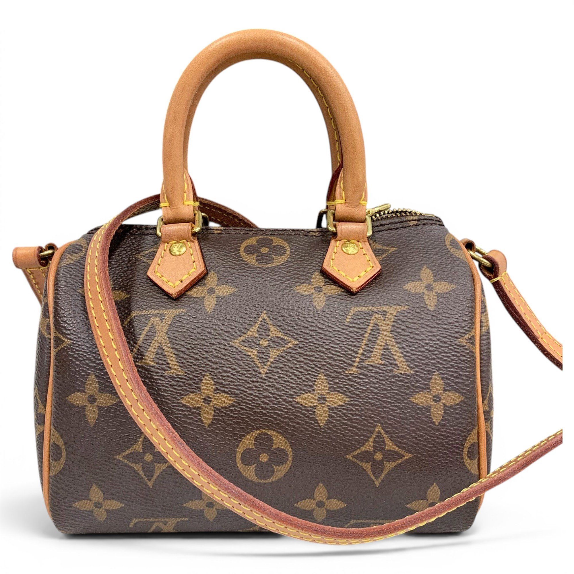 Nano Speedy / Mini HL leather crossbody bag