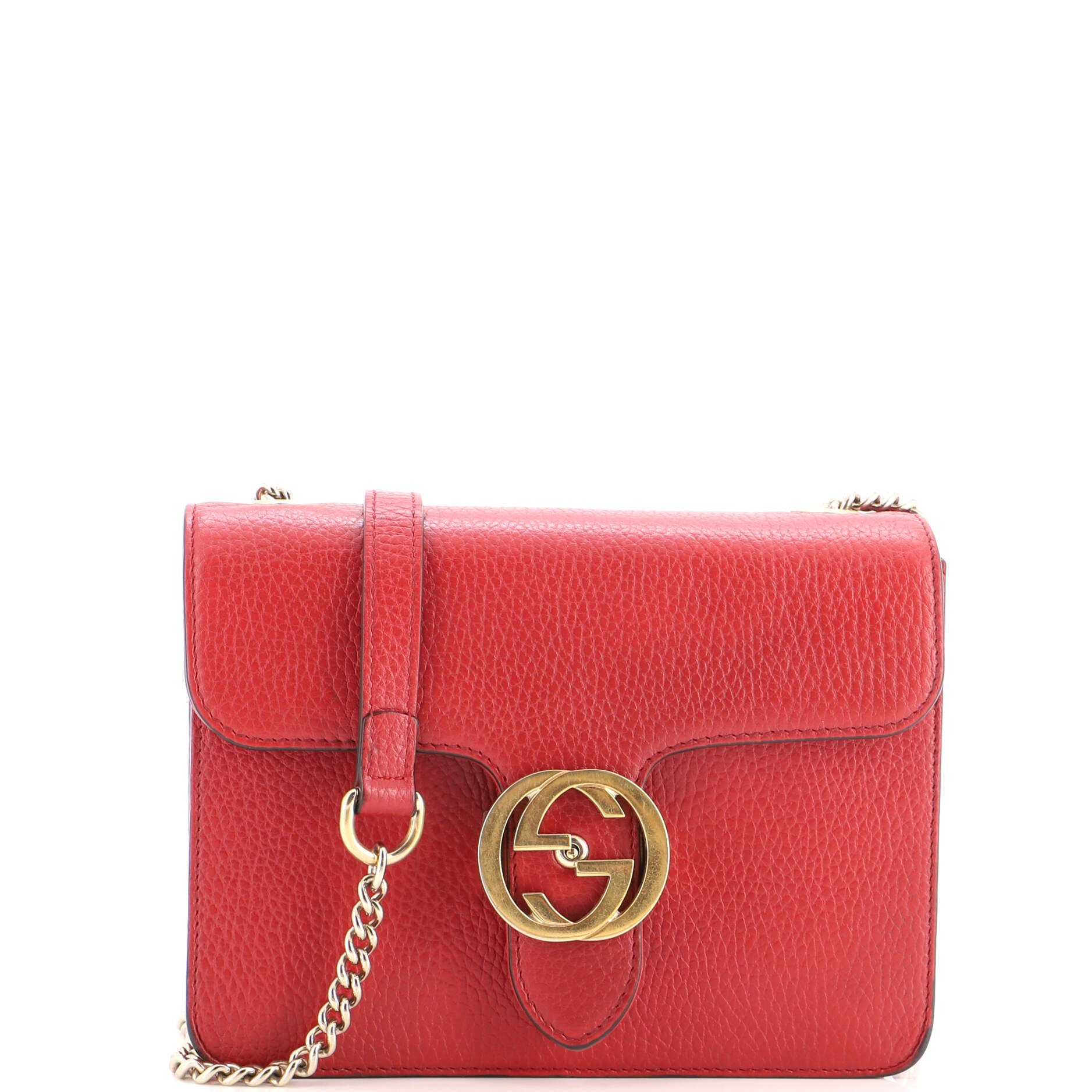 Interlocking Shoulder Bag Leather Small
