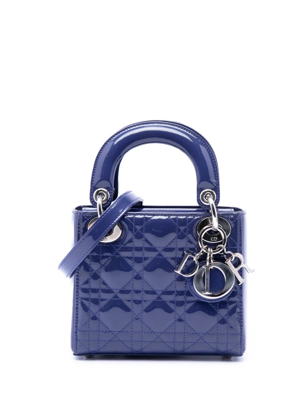 2015 Mini Patent Cannage Lady Dior satchel
