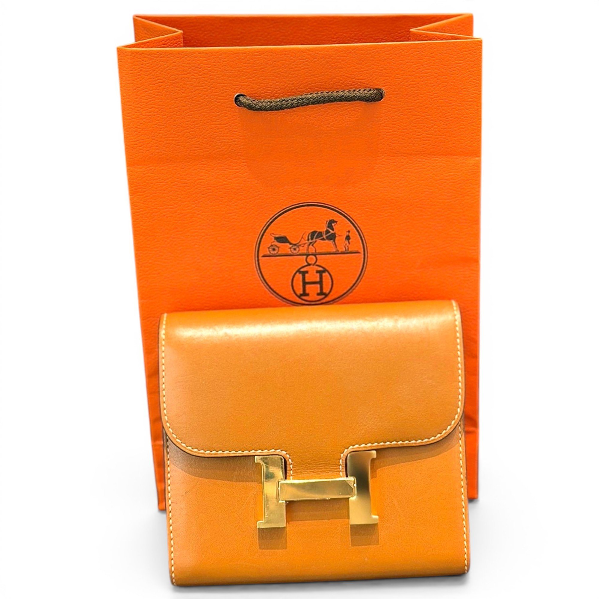 Constance leather clutch bag