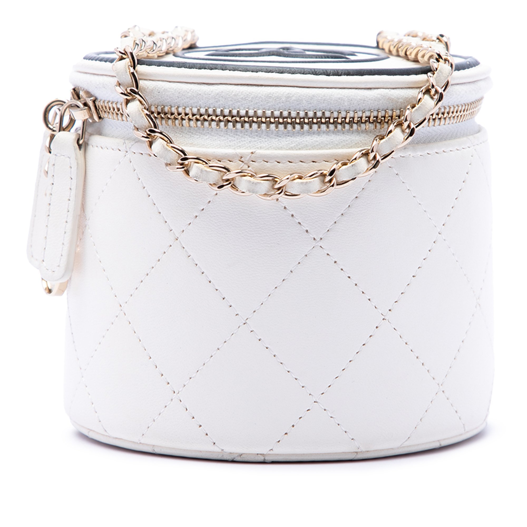 Vanity leather handbag