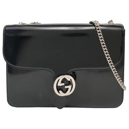 Patent leather handbag