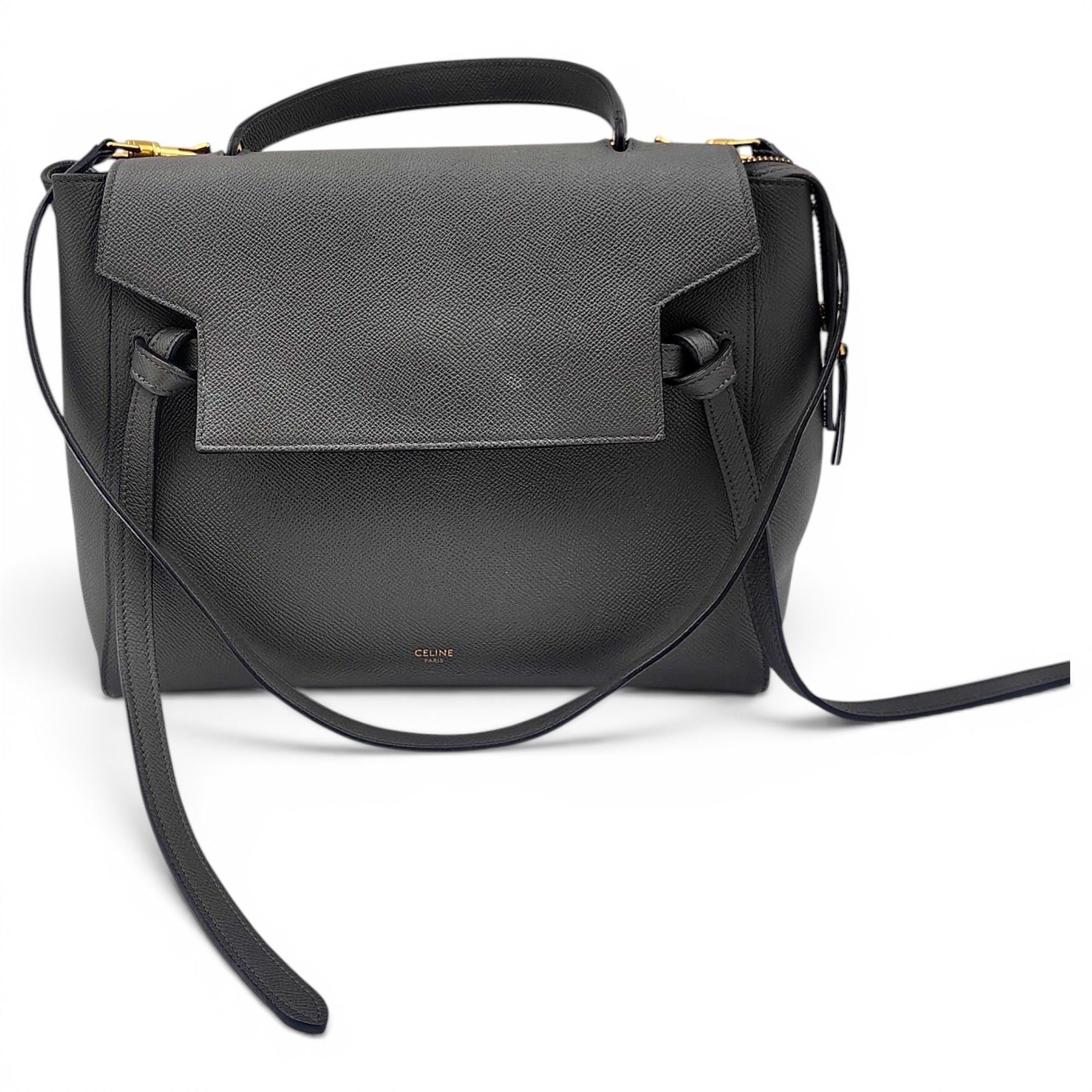 Belt leather handbag