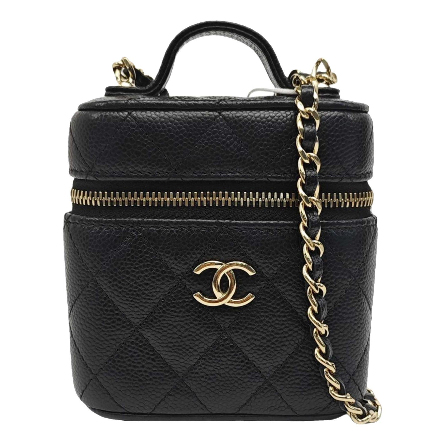 Trendy CC Vanity leather crossbody bag