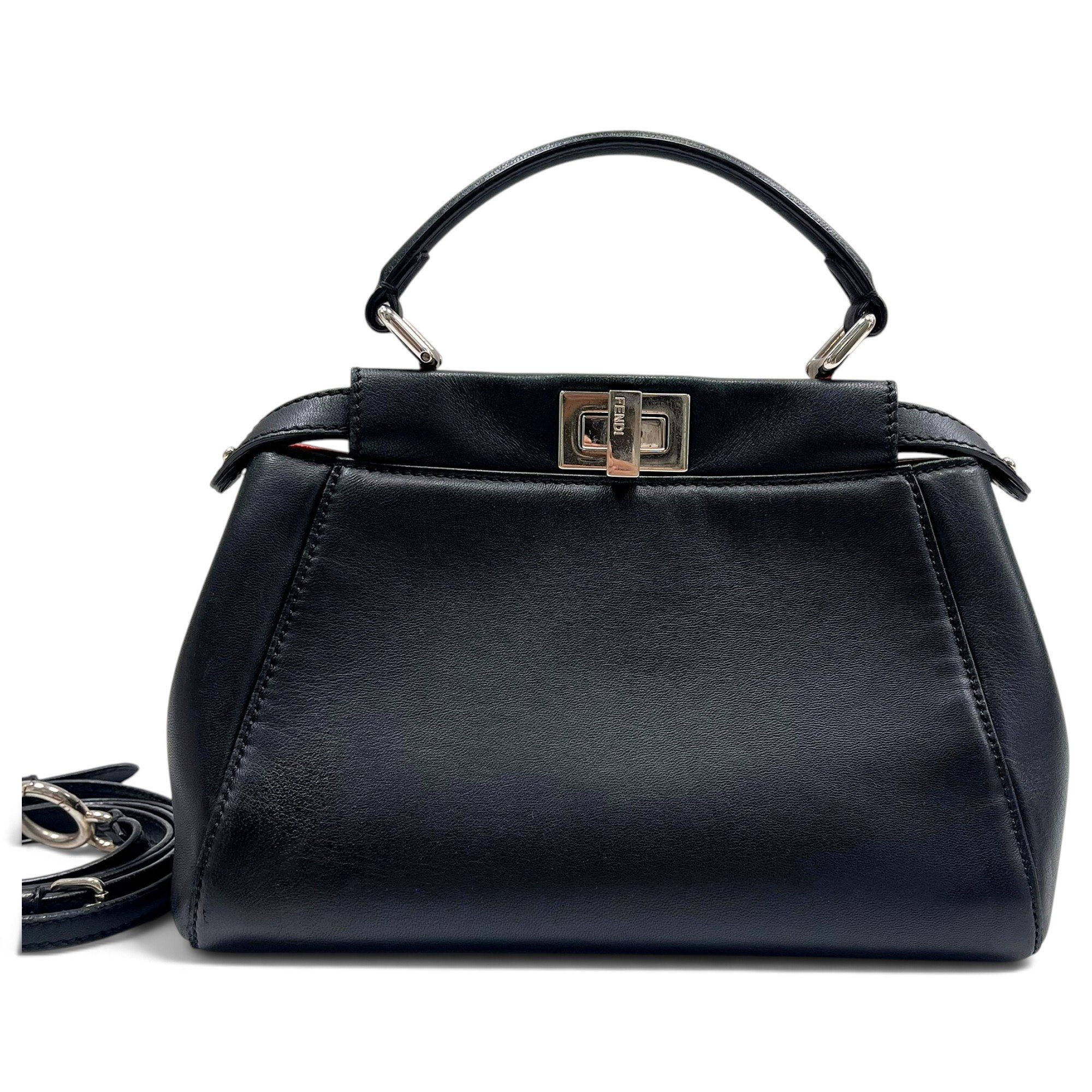 Peekaboo leather handbag